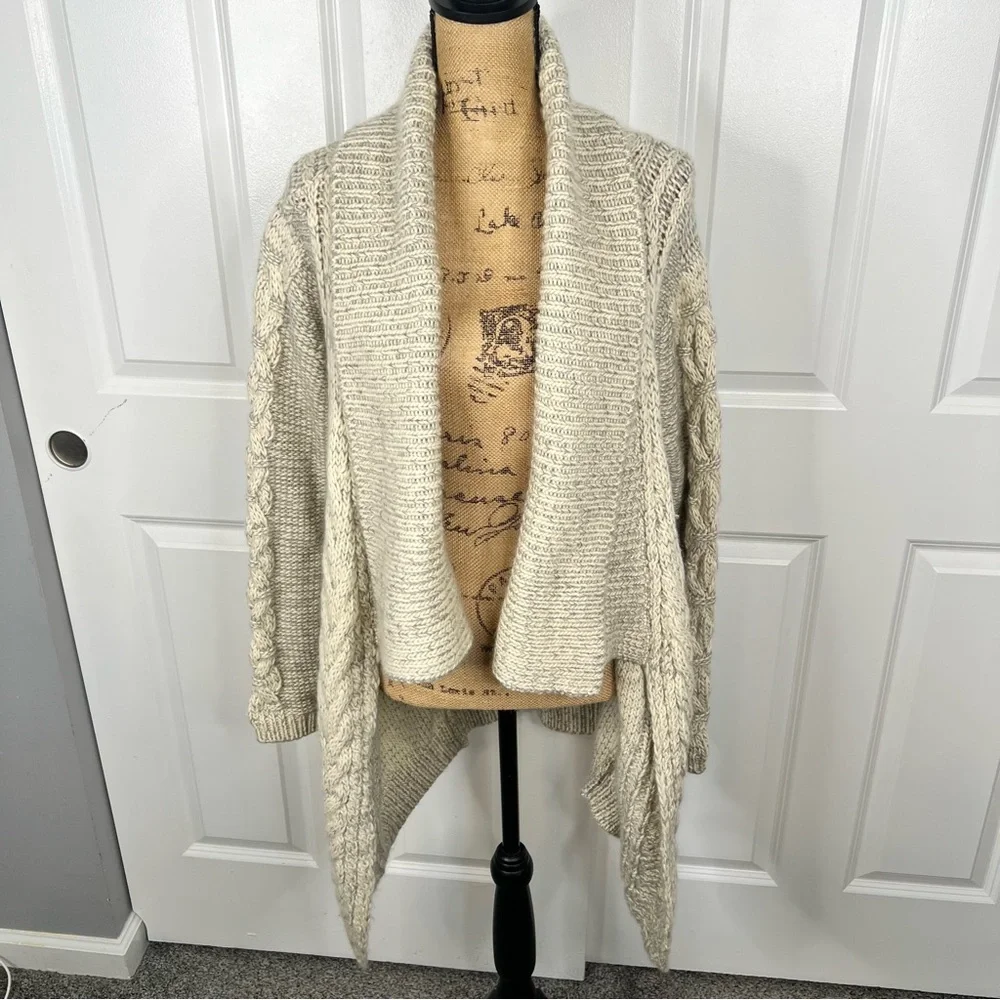 Sz M YIGAL AZROUEL Merino Wool Cardigan Chunky Knit NWOT $625 MSRP